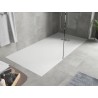 Mexen Hugo téglalap alakú zuhanytálca SMC 170 x 80 cm, fehér, inox takaróelem - 42108017-X