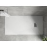 Mexen Hugo téglalap alakú zuhanytálca SMC 170 x 80 cm, fehér, inox takaróelem - 42108017-X