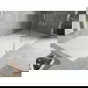 Mexen Hugo téglalap alakú zuhanytálca SMC 180 x 80 cm, fehér, inox takarólemez - 42108018-X