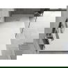 Mexen Hugo téglalap alakú zuhanytálca SMC 180 x 80 cm, fehér, inox takarólemez - 42108018-X