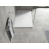 Mexen Hugo téglalap alakú SMC 120 x 90 cm, fehér, inox takaró - 42109012-X