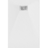 Mexen Hugo téglalap alakú SMC zuhanytálca 130 x 90 cm, fehér, inox takaróelem - 42109013-X