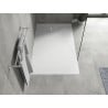 Mexen Hugo cadă de duș dreptunghiulară SMC 140 x 90 cm, alb, capac inox - 42109014-X