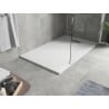 Mexen Hugo cadă de duș dreptunghiulară SMC 140 x 90 cm, alb, capac inox - 42109014-X