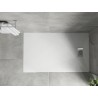 Mexen Hugo téglalap alakú SMC zuhanytálca 160 x 90 cm, fehér, inox takarólap - 42109016-X