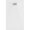 Mexen Hugo téglalap alakú SMC zuhanytálca 160 x 90 cm, fehér, inox takarólap - 42109016-X
