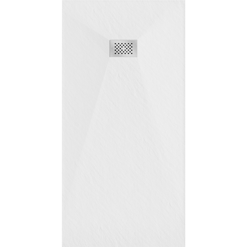 Mexen Hugo receveur de duș dreptunghiular SMC 170 x 90 cm, alb, mască inox - 42109017-X