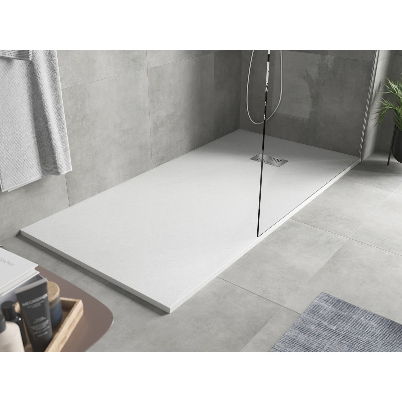 Mexen Hugo receveur de duș dreptunghiular SMC 170 x 90 cm, alb, mască inox - 42109017-X