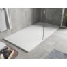 Mexen Hugo cadă dreptunghiulară SMC 170 x 90 cm, albă, capac inox - 42109017-X