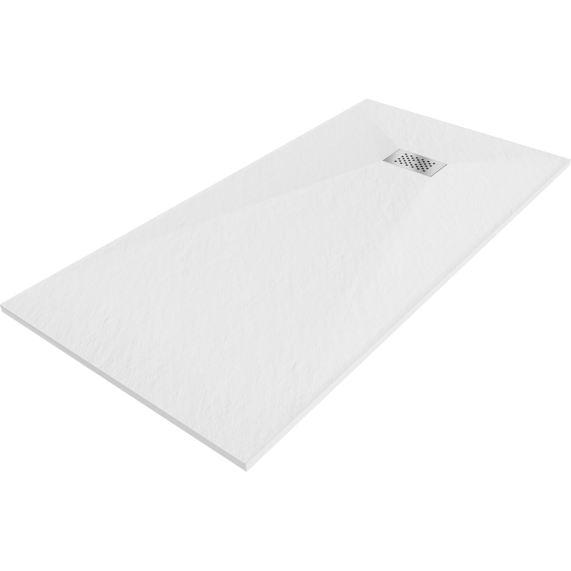 Mexen Hugo cadă de dus dreptunghiulară SMC 180 x 90 cm, alb, capac inox - 42109018-X