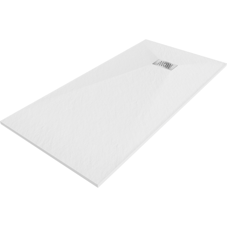 Mexen Hugo cadă de dus dreptunghiulară SMC 180 x 90 cm, alb, capac inox - 42109018-X