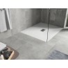 Mexen Hugo brod rectangular SMC 130 x 100 cm, alb, mască inox - 42101013-X