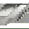 Mexen Hugo téglatest SMC 130 x 100 cm, fehér, inox burkolat - 42101013-X