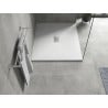 Mexen Hugo téglalap alakú SMC zuhanytálca 120 x 100 cm, fehér, inox borítás - 42101012-X
