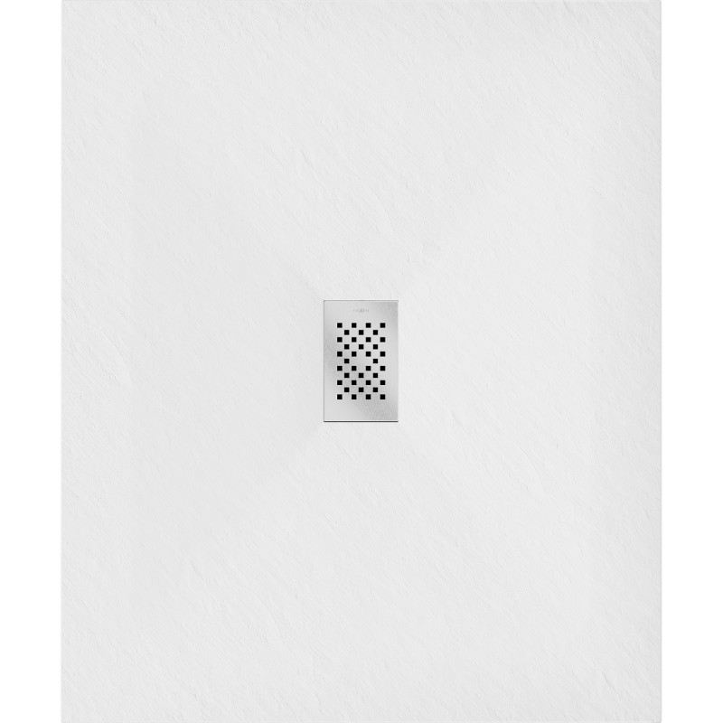 Mexen Hugo téglalap alakú SMC zuhanytálca 120 x 100 cm, fehér, inox burkolat - 42101012-X