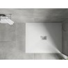 Mexen Hugo SMC 140 x 100 cm-es téglalap alakú zuhanytálca, fehér, inox burkolat - 42101014-X