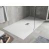 Mexen Hugo téglalap alakú SMC zuhanytálca 180 x 100 cm, fehér, inox takaróelem - 42101018-X