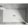 Mexen Hugo téglalap alakú SMC zuhanytálca 180 x 100 cm, fehér, inox takaróelem - 42101018-X