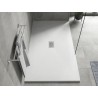 Mexen Hugo téglalap alakú SMC zuhanytálca, 180 x 100 cm, fehér, inox takaró - 42101018-X