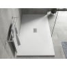 Mexen Hugo téglalap alakú SMC zuhanytálca 180 x 100 cm, fehér, inox takaróelem - 42101018-X