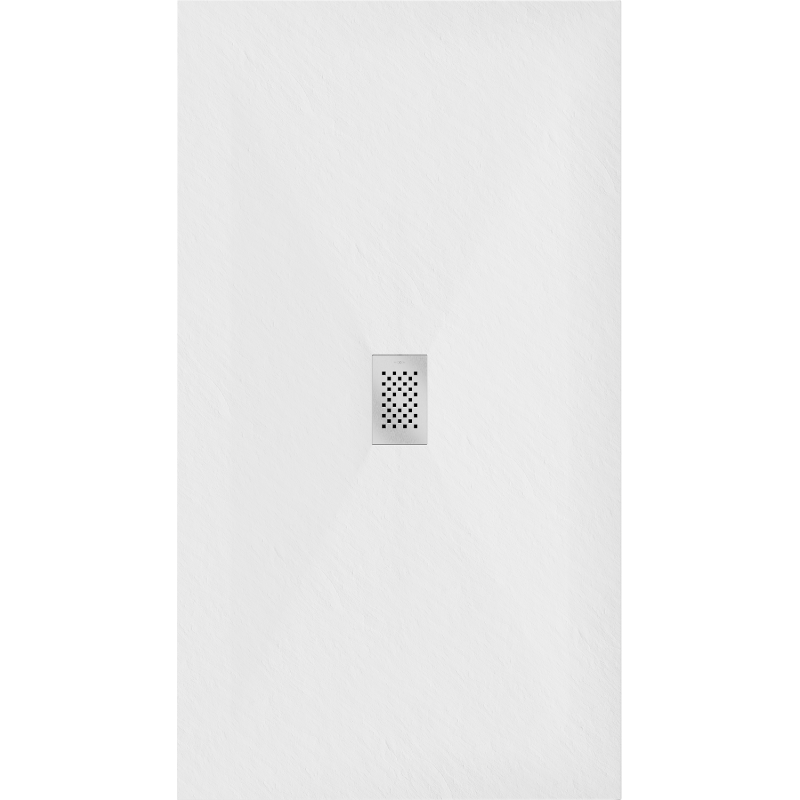 Mexen Hugo téglalap alakú SMC zuhanytálca 160 x 100 cm, fehér, inox burkolat - 42101016-X