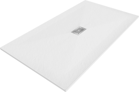 Mexen Hugo cabina rectangular SMC 180 x 100 cm, alb, capac inox - 42101018-X
