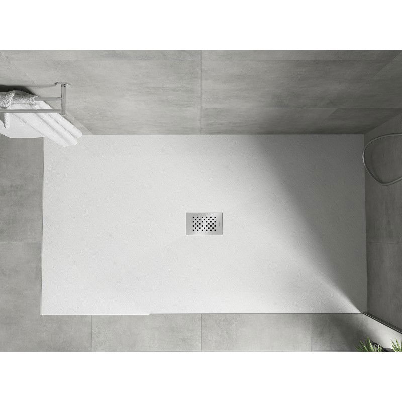 Mexen Hugo téglalap alakú SMC zuhanytálca 200 x 100 cm, fehér, inox borítás - 42101020-X