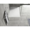 Mexen Hugo duș simplu dreptunghiular SMC 130 x 70 cm, alb, capac alb - 42107013-W