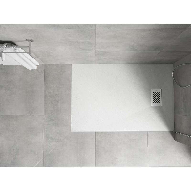 Mexen Hugo téglalap alakú SMC zuhanytálca 120 x 80 cm, fehér, fehér fedél - 42108012-W