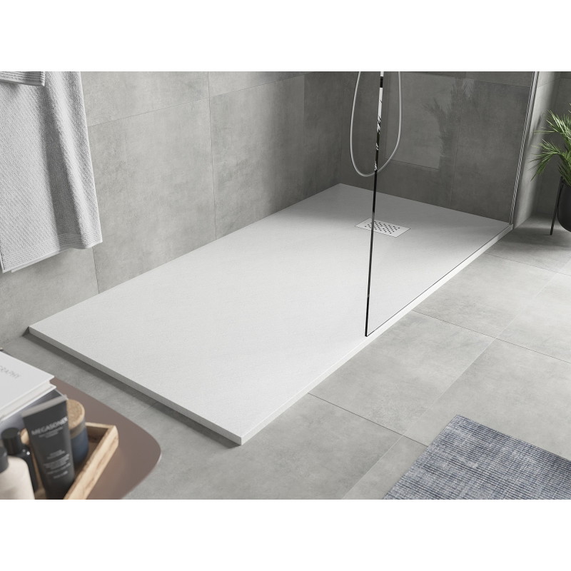 Mexen Hugo téglalap alakú SMC zuhanytálca 180 x 80 cm, fehér, fehér takaró - 42108018-W