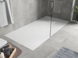 Mexen Hugo dus cu platou dreptunghiular SMC 180 x 80 cm, alb, masca albă - 42108018-W