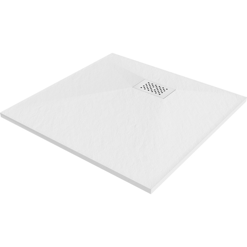 Mexen Hugo SMC négyzet alakú zuhanytálca 90 x 90 cm, fehér, fehér takarólemez - 42109090-W