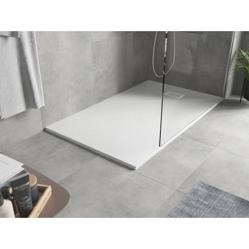 Mexen Hugo téglalap alakú SMC 150 x 90 cm zuhanytálca, fehér, fehér takaró - 42109015-W