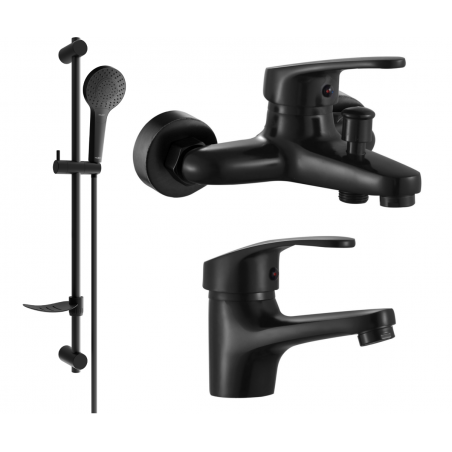 Set de baie Mexen Erica DF05, negru - 746403DF05-70