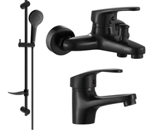 Mexen Erica Set de baie DF05, negru - 746403DF05-70