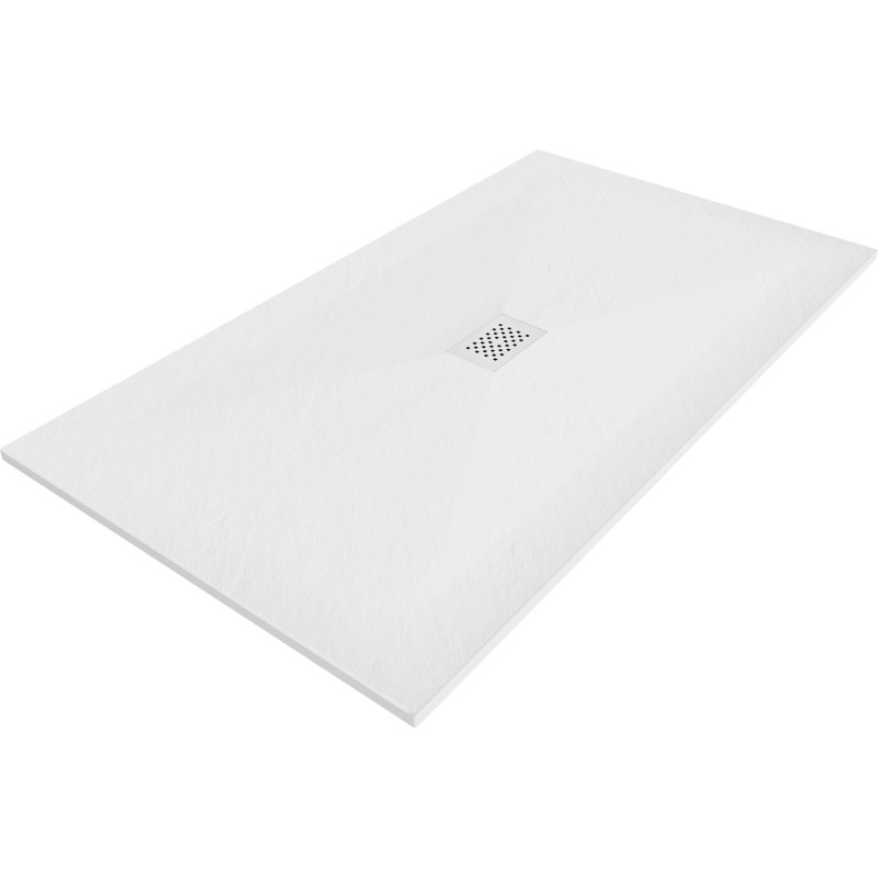 Mexen Hugo recea SMC dreptunghiular 160 x 100 cm, alb, mască albă - 42101016-W