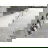 Mexen Hugo cabina de ducha rectangular SMC 130 x 70 cm, blanca, tapa dorada - 42107013-G
