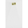 Mexen Hugo cadă rectangulară SMC 140 x 70 cm, alb, capac auriu - 42107014-G