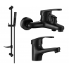 Mexen Erica Set de baie DF72, negru - 746403DF72-70