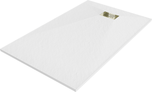 Mexen Hugo receveur de duș dreptunghiular SMC 160 x 80 cm, alb, mascare aurie - 42108016-G