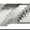 Mexen Hugo cabina de duș dreptunghiulară SMC 180 x 80 cm, alb, capac aurit - 42108018-G