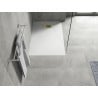 Mexen Hugo cădiță de duș dreptunghiulară SMC 130 x 90 cm, alb, capac mascare auriu - 42109013-G