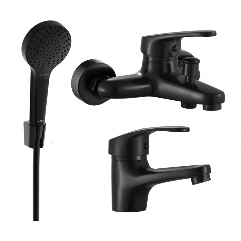 Mexen Erica R05 set pentru cadă, negru - 746403R05-70