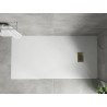 Mexen Hugo téglalap alakú SMC zuhanytálca 170 x 90 cm, fehér, arany burkolat - 42109017-G