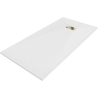 Mexen Hugo cabina de ducha rectangular SMC 180 x 90 cm, blanca, tapa dorada - 42109018-G