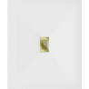Mexen Hugo cabina de ducha rectangular SMC 110 x 100 cm, blanca, tapa dorada - 42101011-G