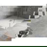 Mexen Hugo cadă dreptunghiulară SMC 130 x 100 cm, alb, capac auriu - 42101013-G