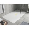 Mexen Hugo recever dreptunghiular SMC 170 x 100 cm, alb, mască aurie - 42101017-G