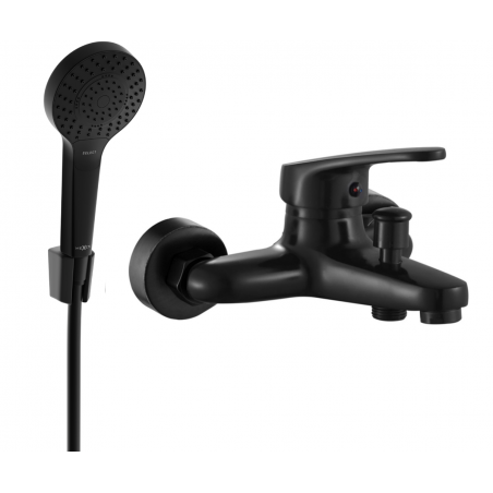 Mexen Erica R05 baterie cadă cu set de duș, negru - 74643R05-70