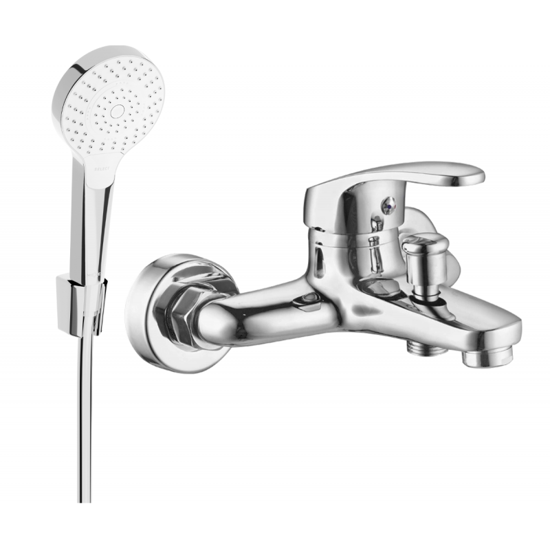 Mexen Erica R72 baterie cadă cu set pentru duș, Crom - 74643R72-00